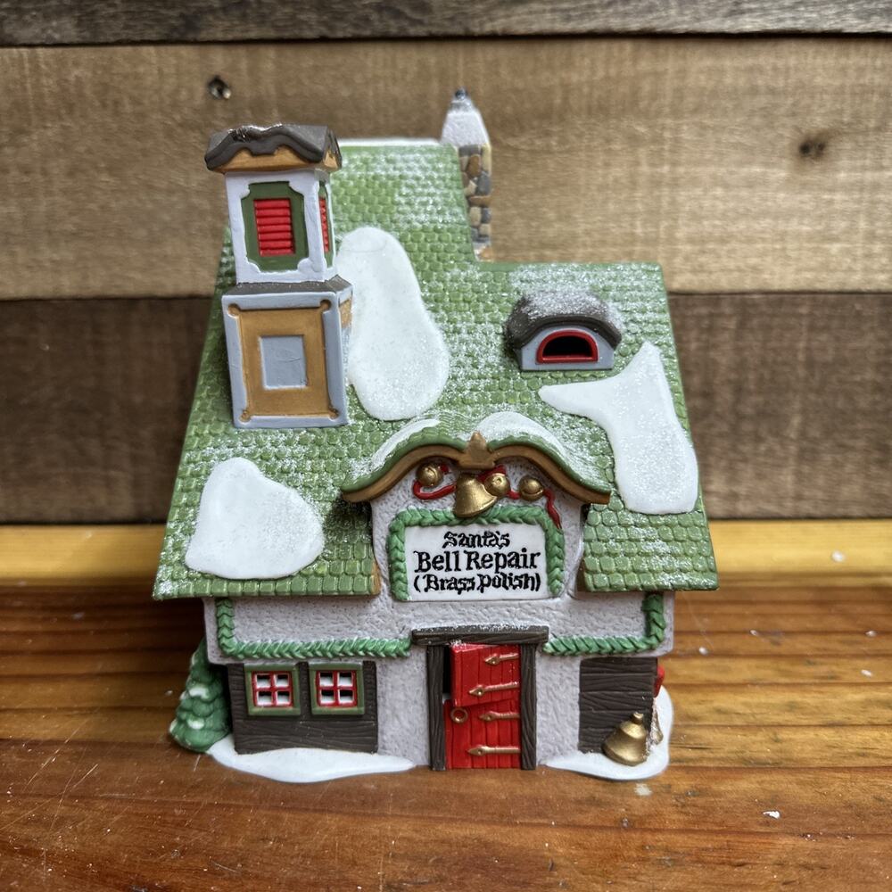 Dept 56 North Pole Series Santas Bell Repair Shop VTG 96 In Box
